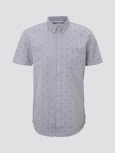 Textured short-sleeved shirt with a chest pocket - Men - navy pineapple print Textured short-sleeved shirt with a chest pocket - Men - navy pineapple print - 7 - TOM TAILOR Denim