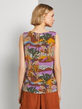 Ärmellose Bluse mit exotischem Print - Frauen - tropical print Ärmellose Bluse mit exotischem Print - Frauen - tropical print - 2 - TOM TAILOR Denim