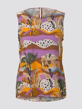 Ärmellose Bluse mit exotischem Print - Frauen - tropical print Ärmellose Bluse mit exotischem Print - Frauen - tropical print - 7 - TOM TAILOR Denim