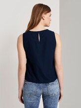 Top met knoopdetail - Vrouwen - Real Navy Blue Top met knoopdetail - Vrouwen - Real Navy Blue - 2 - TOM TAILOR Denim