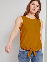 Top mit Knoten-Detail - Frauen - orange yellow Top mit Knoten-Detail - Frauen - orange yellow - 5 - TOM TAILOR Denim