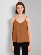 Top mit V-Ausschnitt - Frauen - mango brown Top mit V-Ausschnitt - Frauen - mango brown - 1 - TOM TAILOR Denim