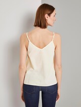 Top mit V-Ausschnitt - Frauen - soft creme beige Top mit V-Ausschnitt - Frauen - soft creme beige - 2 - TOM TAILOR Denim