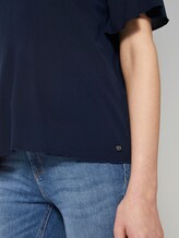A-vorm viscose crêpe blouse - Vrouwen - Real Navy Blue A-vorm viscose crêpe blouse - Vrouwen - Real Navy Blue - 10 - TOM TAILOR Denim