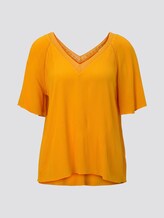 Bluse aus Viskose-Crêpe in A-Shape - Frauen - orange yellow Bluse aus Viskose-Crêpe in A-Shape - Frauen - orange yellow - 7 - TOM TAILOR Denim