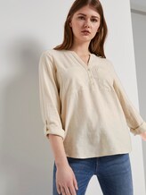 Tunika mit Turn-Ups - Frauen - soft creme beige Tunika mit Turn-Ups - Frauen - soft creme beige - 5 - TOM TAILOR Denim
