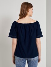 Carmenbluse - Frauen - Real Navy Blue Carmenbluse - Frauen - Real Navy Blue - 2 - TOM TAILOR Denim