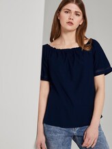 Carmenbluse - Frauen - Real Navy Blue Carmenbluse - Frauen - Real Navy Blue - 5 - TOM TAILOR Denim