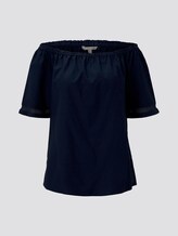 Carmenbluse - Frauen - Real Navy Blue Carmenbluse - Frauen - Real Navy Blue - 7 - TOM TAILOR Denim