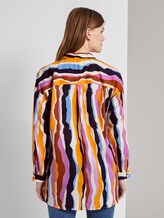 Gemusterte Oversized Bluse - Frauen - wavy multicolor stripes Gemusterte Oversized Bluse - Frauen - wavy multicolor stripes - 2 - TOM TAILOR Denim