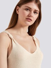 Strick-Top mit Knoten-Detail - Frauen - soft creme beige Strick-Top mit Knoten-Detail - Frauen - soft creme beige - 9 - TOM TAILOR Denim