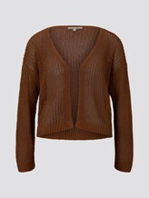 Cardigan with an open cut - Women - mango brown Cardigan with an open cut - Women - mango brown - 7 - TOM TAILOR Denim