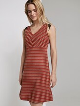 Gemustertes Kleid mit Schulter-Detail - Frauen - red structure Gemustertes Kleid mit Schulter-Detail - Frauen - red structure - 5 - TOM TAILOR