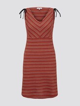 Gemustertes Kleid mit Schulter-Detail - Frauen - red structure Gemustertes Kleid mit Schulter-Detail - Frauen - red structure - 7 - TOM TAILOR