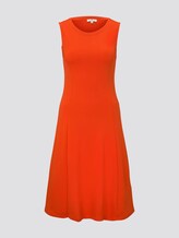 Jersey dress with Vienna seams - Women - strong flame orange Jersey dress with Vienna seams - Women - strong flame orange - 7 - TOM TAILOR