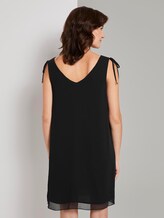 Ärmelloses Chiffon-Kleid mit Schulter-Detail - Frauen - Deep Black Ärmelloses Chiffon-Kleid mit Schulter-Detail - Frauen - Deep Black - 2 - TOM TAILOR