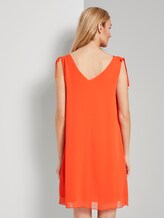 Ärmelloses Chiffon-Kleid mit Schulter-Detail - Frauen - strong flame orange Ärmelloses Chiffon-Kleid mit Schulter-Detail - Frauen - strong flame orange - 2 - TOM TAILOR