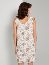 Ärmelloses Chiffon-Kleid mit Schulter-Detail - Frauen - white watercolor flower design Ärmelloses Chiffon-Kleid mit Schulter-Detail - Frauen - white watercolor flower design - 2 - TOM TAILOR