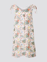 Ärmelloses Chiffon-Kleid mit Schulter-Detail - Frauen - white watercolor flower design Ärmelloses Chiffon-Kleid mit Schulter-Detail - Frauen - white watercolor flower design - 7 - TOM TAILOR