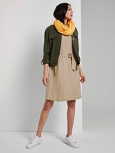 Linnen Blend Shirt Jurk - Vrouwen - cream toffee Linnen Blend Shirt Jurk - Vrouwen - cream toffee - 3 - TOM TAILOR