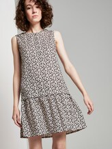 Ärmelloses Volantkleid mit Äffchenprint - Frauen - vanilla monkey small design Ärmelloses Volantkleid mit Äffchenprint - Frauen - vanilla monkey small design - 5 - TOM TAILOR