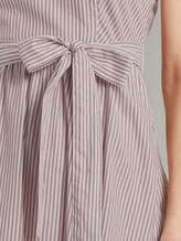 Sommerliches Kleid mit Streifenmuster - Frauen - brown white vertical stripe Sommerliches Kleid mit Streifenmuster - Frauen - brown white vertical stripe - 10 - TOM TAILOR