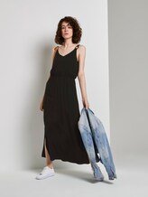 Ärmelloses Maxikleid mit Ring-Detail - Frauen - Deep Black Ärmelloses Maxikleid mit Ring-Detail - Frauen - Deep Black - 3 - TOM TAILOR