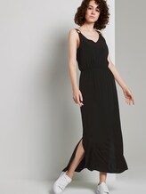 Ärmelloses Maxikleid mit Ring-Detail - Frauen - Deep Black Ärmelloses Maxikleid mit Ring-Detail - Frauen - Deep Black - 5 - TOM TAILOR