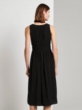 Midikleid mit Smocking-Detail - Frauen - Deep Black Midikleid mit Smocking-Detail - Frauen - Deep Black - 2 - TOM TAILOR