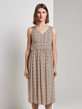 Midikleid mit Smocking-Detail - Frauen - vanilla monkey small design Midikleid mit Smocking-Detail - Frauen - vanilla monkey small design - 1 - TOM TAILOR