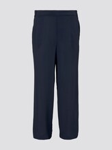 Stromende culotte met stropdas riem - Vrouwen - Real Navy Blue Stromende culotte met stropdas riem - Vrouwen - Real Navy Blue - 7 - TOM TAILOR Denim