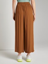 Flowing culotte with a tie belt - Women - mango brown Flowing culotte with a tie belt - Women - mango brown - 2 - TOM TAILOR Denim