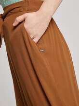 Flowing culotte with a tie belt - Women - mango brown Flowing culotte with a tie belt - Women - mango brown - 9 - TOM TAILOR Denim