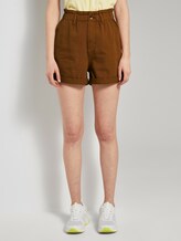 Relaxed Shorts mit elastischem Bund - Frauen - mango brown Relaxed Shorts mit elastischem Bund - Frauen - mango brown - 1 - TOM TAILOR Denim