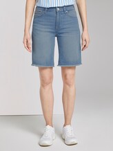 Lina Jeansshorts mit ausgefranster Saumkante - Frauen - light stone bright blue denim Lina Jeansshorts mit ausgefranster Saumkante - Frauen - light stone bright blue denim - 1 - TOM TAILOR Denim