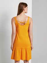 Kleid mit Rücken-Detail und Rüschung - Frauen - orange yellow Kleid mit Rücken-Detail und Rüschung - Frauen - orange yellow - 2 - TOM TAILOR Denim
