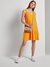 Kleid mit Rücken-Detail und Rüschung - Frauen - orange yellow Kleid mit Rücken-Detail und Rüschung - Frauen - orange yellow - 3 - TOM TAILOR Denim