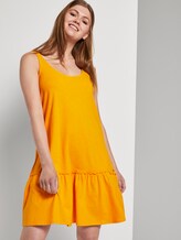 Kleid mit Rücken-Detail und Rüschung - Frauen - orange yellow Kleid mit Rücken-Detail und Rüschung - Frauen - orange yellow - 5 - TOM TAILOR Denim