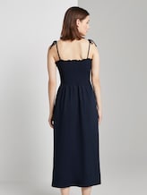 Midi dress with ruffles - Women - Real Navy Blue Midi dress with ruffles - Women - Real Navy Blue - 2 - TOM TAILOR Denim