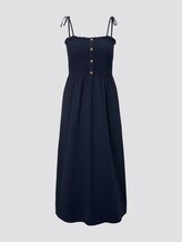 Midi dress with ruffles - Women - Real Navy Blue Midi dress with ruffles - Women - Real Navy Blue - 7 - TOM TAILOR Denim