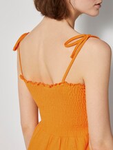 Midi dress with ruffles - Women - orange yellow Midi dress with ruffles - Women - orange yellow - 10 - TOM TAILOR Denim