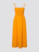 Midi dress with ruffles - Women - orange yellow Midi dress with ruffles - Women - orange yellow - 7 - TOM TAILOR Denim