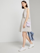 Minikleid im Struktur-Mix - Frauen - Off White Minikleid im Struktur-Mix - Frauen - Off White - 3 - TOM TAILOR Denim