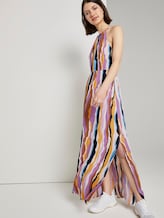 Gemustertes Neckholder Maxikleid - Frauen - wavy multicolor stripes Gemustertes Neckholder Maxikleid - Frauen - wavy multicolor stripes - 5 - TOM TAILOR Denim