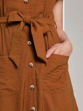 Dress in a utility style - Women - mango brown Dress in a utility style - Women - mango brown - 9 - TOM TAILOR Denim