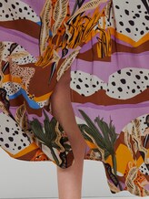 Patterned maxi dress made of crepe - Women - tropical safari print Patterned maxi dress made of crepe - Women - tropical safari print - 10 - TOM TAILOR Denim