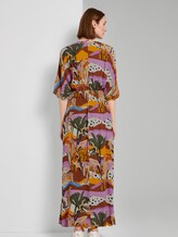 Patterned maxi dress made of crepe - Women - tropical safari print Patterned maxi dress made of crepe - Women - tropical safari print - 2 - TOM TAILOR Denim