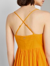 Midi Kleid mit Knoten-Detail - Frauen - orange yellow Midi Kleid mit Knoten-Detail - Frauen - orange yellow - 10 - TOM TAILOR Denim