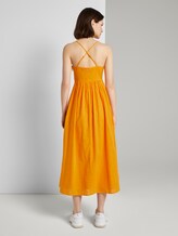 Midi Kleid mit Knoten-Detail - Frauen - orange yellow Midi Kleid mit Knoten-Detail - Frauen - orange yellow - 2 - TOM TAILOR Denim