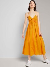 Midi Kleid mit Knoten-Detail - Frauen - orange yellow Midi Kleid mit Knoten-Detail - Frauen - orange yellow - 5 - TOM TAILOR Denim